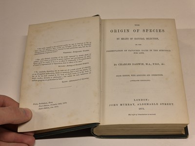 Lot 48 - Darwin (Charles). On the Origin of Species by Means of Natural Selection