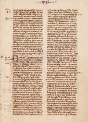 Lot 150 - Single manuscript leaf from a Latin Bible on vellum, possibly Oxford, circa 1250