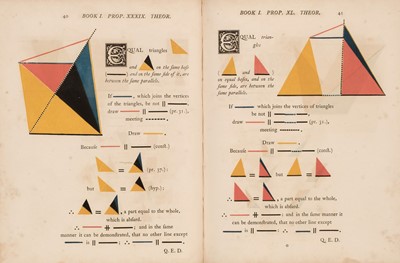 Lot 258 - Byrne (Oliver). The First Six Books of the Elements of Euclid..., 1st edition, London, 1847