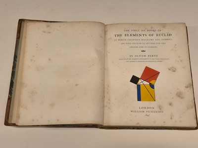 Lot 258 - Byrne (Oliver). The First Six Books of the Elements of Euclid..., 1st edition, London, 1847