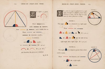 Lot 258 - Byrne (Oliver). The First Six Books of the Elements of Euclid..., 1st edition, London, 1847