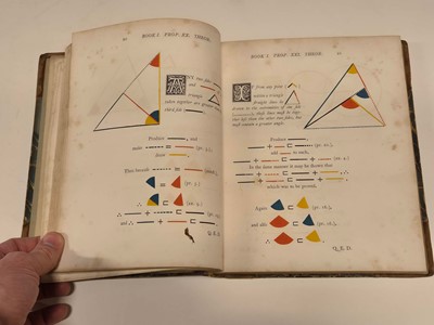 Lot 258 - Byrne (Oliver). The First Six Books of the Elements of Euclid..., 1st edition, London, 1847