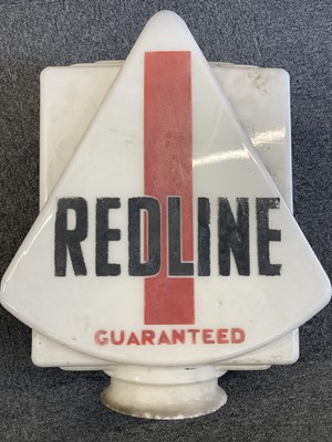 Lot 728 - Motoring Memorabilia. Shell and Redline glass petrol pump globes