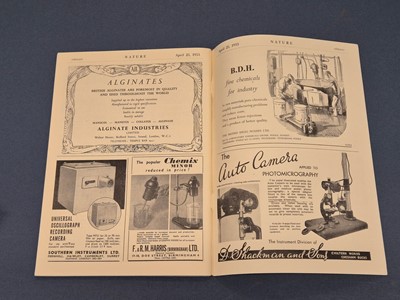 Lot 363 - Watson, Crick & the Discovery of DNA, Nature, 25 April 1953