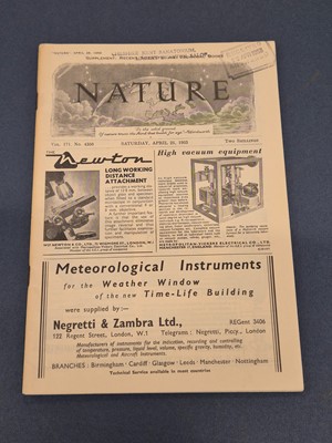 Lot 363 - Watson, Crick & the Discovery of DNA, Nature, 25 April 1953