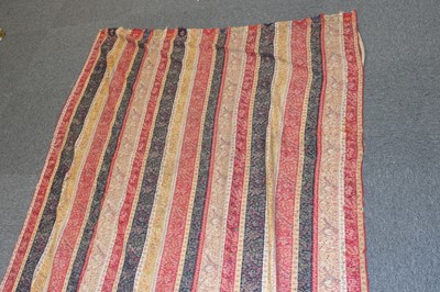 Lot 474 - Shawl. A striped long shawl, Indian or European, early-mid 19th century
