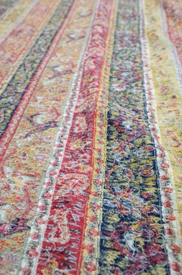 Lot 474 - Shawl. A striped long shawl, Indian or European, early-mid 19th century