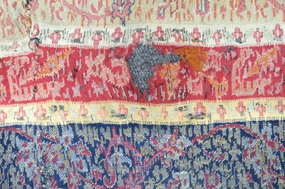 Lot 474 - Shawl. A striped long shawl, Indian or European, early-mid 19th century