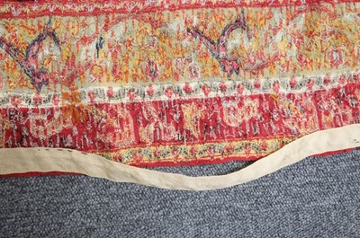 Lot 474 - Shawl. A striped long shawl, Indian or European, early-mid 19th century