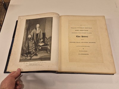 Lot 27 - Ackermann (R. publisher), A History of the University of Oxford..., 1814