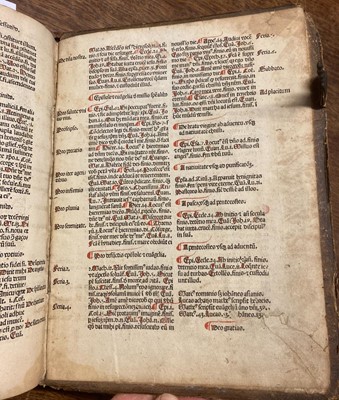 Lot 160 - Bible [Latin]. Incipit epistola beati Hieronymi ad Paulinum presbyterii de omnibus..., 1486