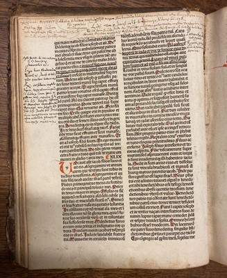 Lot 160 - Bible [Latin]. Incipit epistola beati Hieronymi ad Paulinum presbyterii de omnibus..., 1486