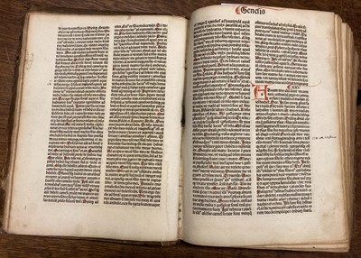 Lot 160 - Bible [Latin]. Incipit epistola beati Hieronymi ad Paulinum presbyterii de omnibus..., 1486