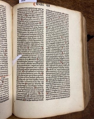Lot 160 - Bible [Latin]. Incipit epistola beati Hieronymi ad Paulinum presbyterii de omnibus..., 1486
