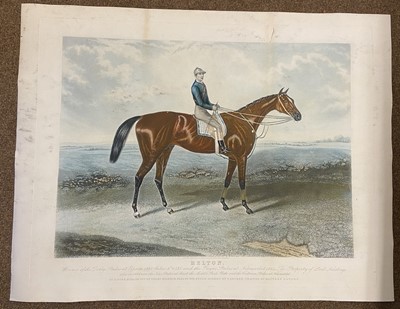 Lot 27 - Brall (L. & Sons, publisher). Two large engravings of Race Horses, circa 1885
