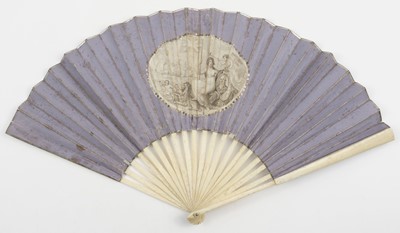 Lot 616 - Historical Fan. Lord Howe's Decisive Victory over the Grand French Fleet, B. Coker, 1794