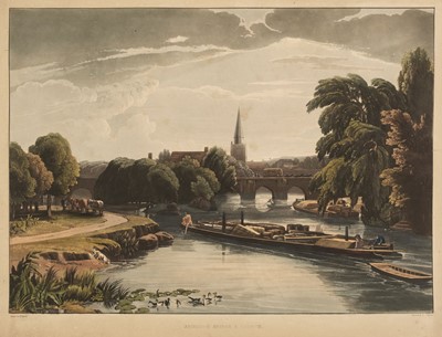 Lot 38 - Havell (Robert). A Series of Picturesque Views of the River Thames..., 1818