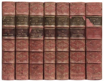 Lot 299 - Eliot (George). Novels, 8 volumes bound in 7, circa 1891