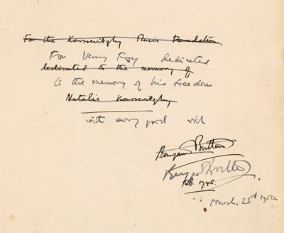 Lot 265 - Britten (Benjamin, 1913-1976), English Composer. Peter Grimes, An Opera..., 1945