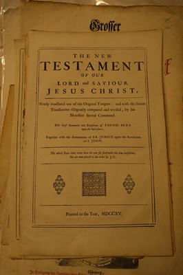 Lot 14 - Title Pages. A large collection of approximately 800 titles, 16th - 19th century