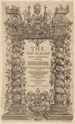 Lot 289 - Holinshed (Raphael). The First and Second volumes of Chronicles, 2nd edition, London: 1587