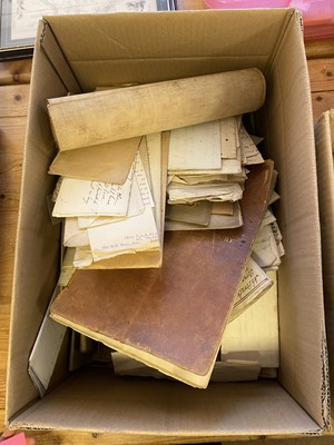 Lot 117 - Kent documents. A large collection of mostly manuscript paper documents relating to Kent...