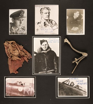 Lot 312 - Battle of Britain. A montage of signed photographs