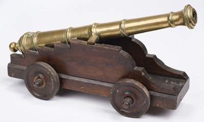 Lot 157 - Cannon. A George III bronze signal cannon, 19th century