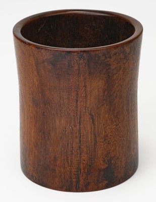 Lot 648 - Brushpot. A Chinese Jichimu Brushpot (Bitong), probably 18th century