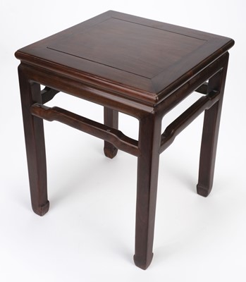 Lot 663 - Stool. A Chinese Blackwood Stool, late 19th century