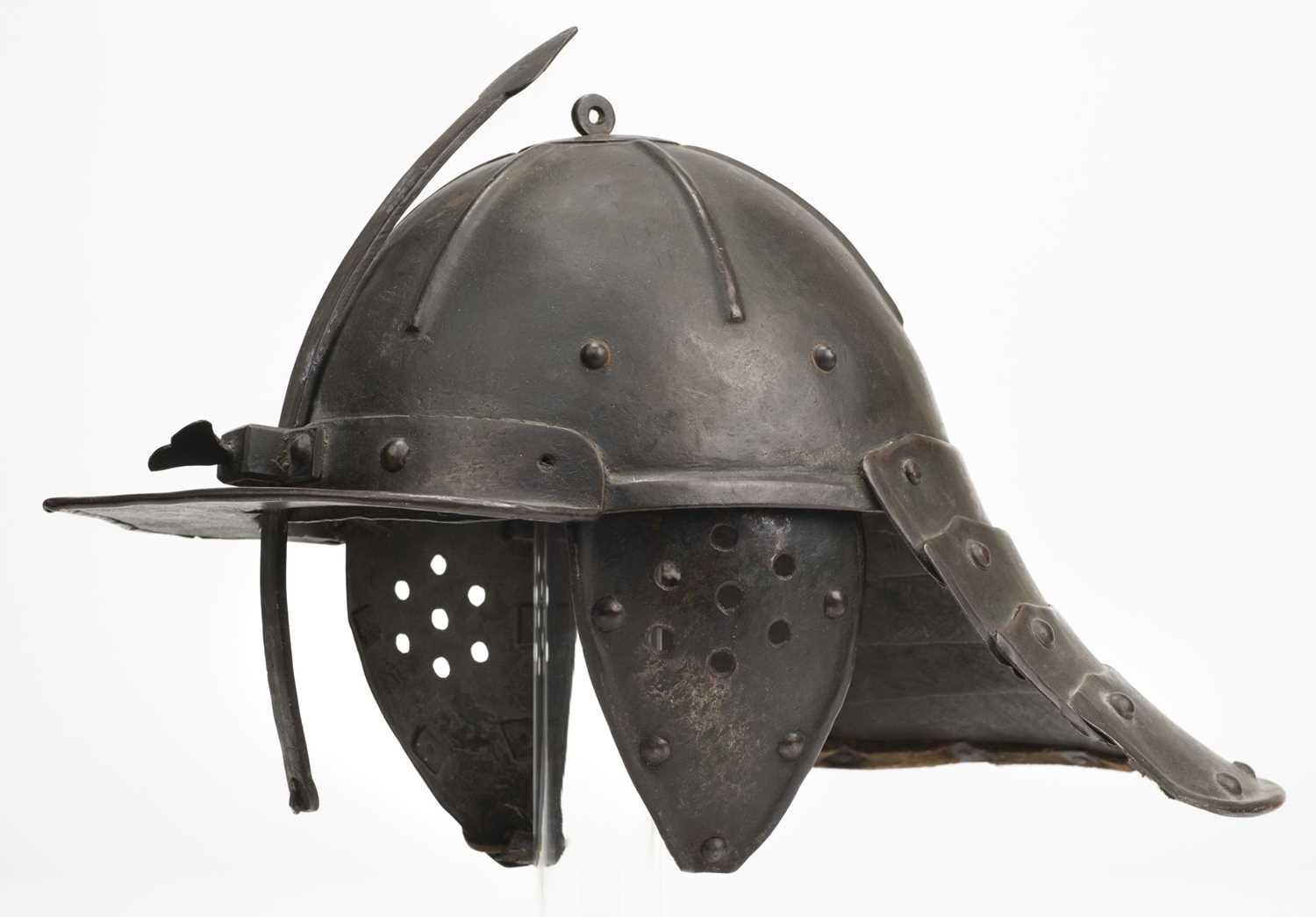 Lot 289 - Zischägge. A German lobster tail helmet (Zischägge), mid-17th-century