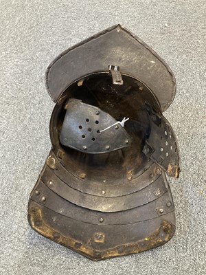 Lot 289 - Zischägge. A German lobster tail helmet (Zischägge), mid-17th-century