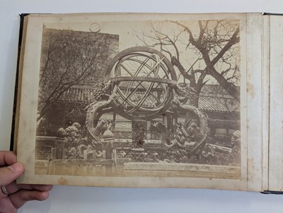Lot 12 - China. An album of 24 photographs of Shanghai and Peking, c. 1870s/1880s