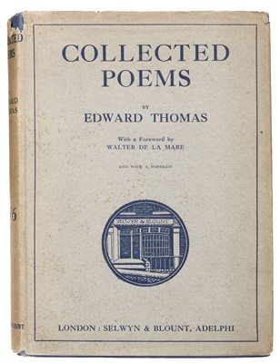 Lot 788 - Thomas (Edward). Collected Poems, 1st edition, 1920