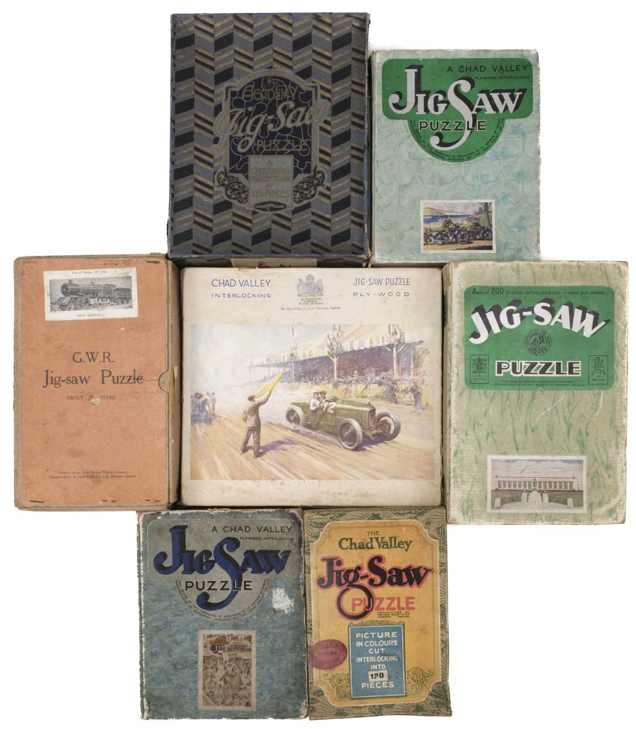 Lot 474 - Jigsaw Puzzles. A small collection of 55 jigsaw puzzles, mainly early 20th century