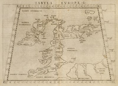 Lot 168 - British Isles. Ruscelli (Girolamo), Tabula Europae I, Venice: circa 1561