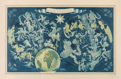 Lot 68 - Boucher (Lucien, 1889-1971). Air France, Celestial Map, circa 1950
