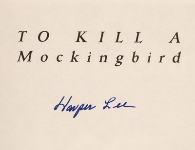 Lot 761 - Lee (Harper). To Kill a Mockingbird, signed, 1999