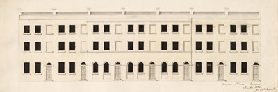 Lot 103 - Searles (Michael, 1750-1813). Union Place, pen, ink and watercolour