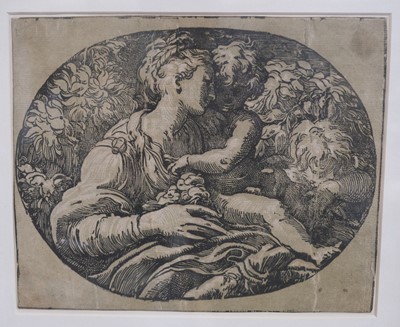 Lot 4 - Da Trento (Antonio, circa 1510-1550). Madonna of the Roses, after Parmigianino, circa 1527-1530