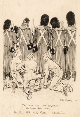 Lot 68 - Shepard (E. H., 1879-1976). The Roll Call in Reverse, original drawing