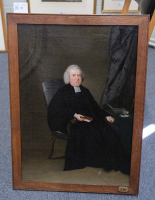 Lot 42 - Manner of Frances Hayman (circa 1708-1776). Portrait of Clergyman, circa 1760