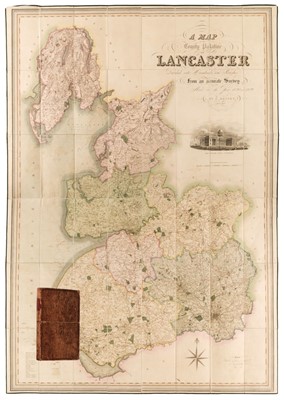 Lot 107 - Lancaster. Hennet (George), A Map of the County Palatine of Lancaster, London: 1830