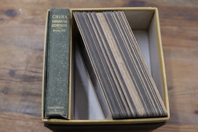 Lot 28 - China Through the Stereoscope. A near-complete set of 93 (of 100) stereo views