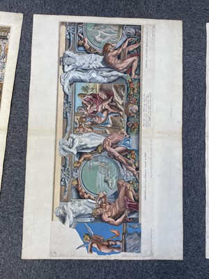 Lot 30 - Aquila (Pietro, 1650-1692). Ganymede, Polyphemus, Acis and Galatea, engraving after Carracci, circa 1674