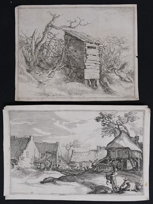 Lot 12 - Grimaldi (Giovanni Francesco, 1606-1680). Landscape with fishing boat..., and others