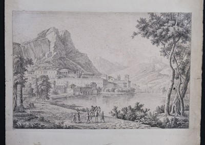 Lot 12 - Grimaldi (Giovanni Francesco, 1606-1680). Landscape with fishing boat..., and others