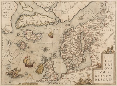 Lot 121 - North Atlantic. Ortelius (Abraham), Septentrionalium Regionum Descript. [1584]