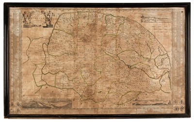 Lot 117 - Norfolk. Goddard (T. & Chase W.), A New and Accurate Map of the County of Norfolk..., 1731