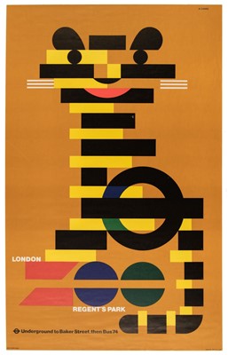Lot 200 - Games (Abram, 1914-1996). London. Regent's Park, 1976, colour lithographic poster for London Zoo